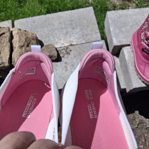 Skechers Go Walk Women's 9 Classic Jasmine Bliss Shoes Slip On White - Picture 13 of 14